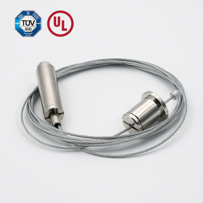 Sistema de suspensión para el agarre de cable de luz LED con tornillo masculino