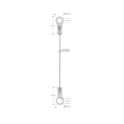 Lanyard Hook Security Wire Rope para las luces/las decoraciones modificó para requisitos particulares