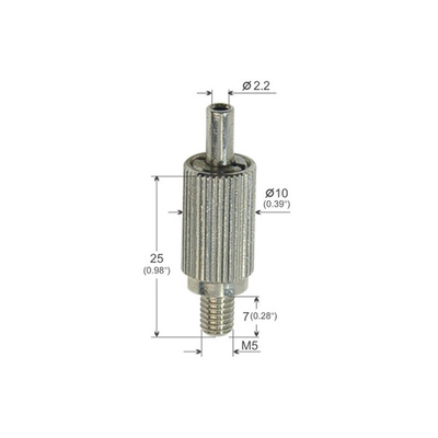 Grampos de cable de avión de tornillo largo de 1,5 mm de diámetro ODM M5 hilo externo
