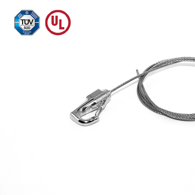 Soportador de cable de latón con gancho de resorte de autobloqueo Soportador de alambre ajustable