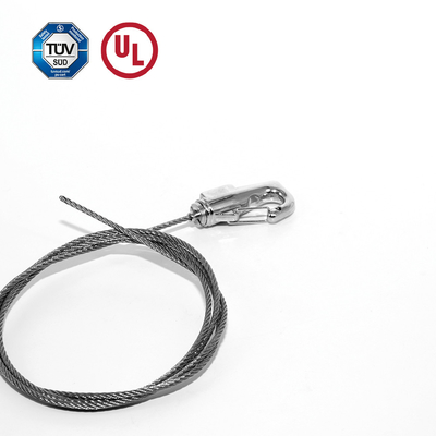 Soportador de cable de latón con gancho de resorte de autobloqueo Soportador de alambre ajustable