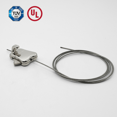 Agarrador de cable de aleación de zinc para pantalla ajustable y colgante de imágenes / arte