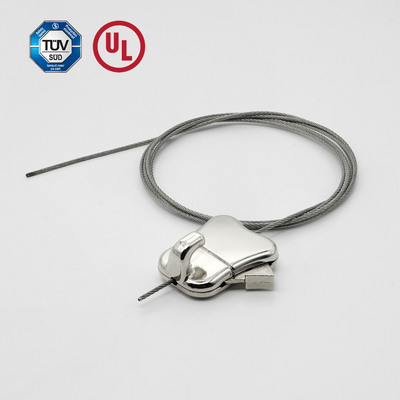 Agarrador de cable de aleación de zinc para pantalla ajustable y colgante de imágenes / arte