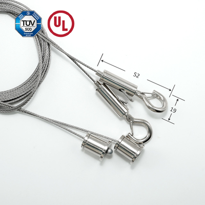 Sistema de suspensión para luz LED colgante del techo