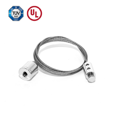 Sistema de suspensión de cable ajustable agarre de cable con tornillo masculino