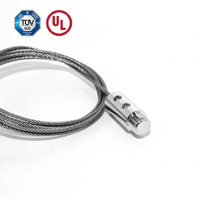 Sistema de suspensión de cable ajustable agarre de cable con tornillo masculino