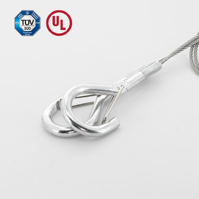 Cable de seguridad tipo Y con gancho de resorte para el sistema de suspensión Accesorio de suspensión Carga segura ligera 10KG Unidad de venta artículo único