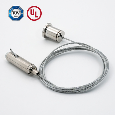 Sistema de suspensión para el agarre de cable de luz LED con tornillo masculino