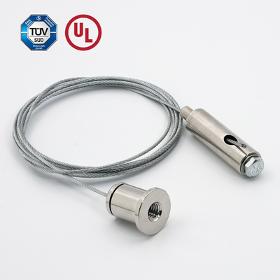 Sistema de suspensión para el agarre de cable de luz LED con tornillo masculino