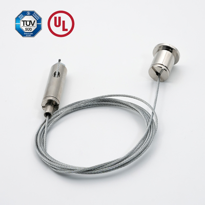 Sistema de suspensión para el agarre de cable de luz LED con tornillo masculino