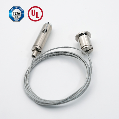 Sistema de suspensión para el agarre de cable de luz LED con tornillo masculino