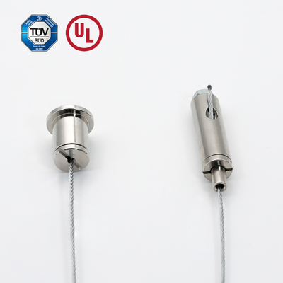 Sistema de suspensión para el agarre de cable de luz LED con tornillo masculino