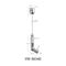 Iluminación de la suspensión Kit With Adjustable Gripper Hook YW86336 del alambre que cabe