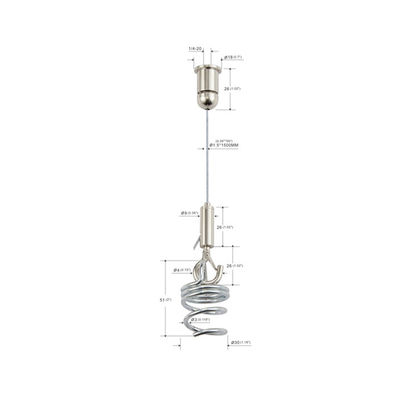 Ejecución fácil Kit Spiral Corkscrew Anchor YW86437 del alambre del panel acústico de la instalación