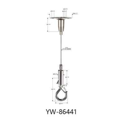 Ejecución fácil Kit Spiral Corkscrew Anchor YW86437 del alambre del panel acústico de la instalación