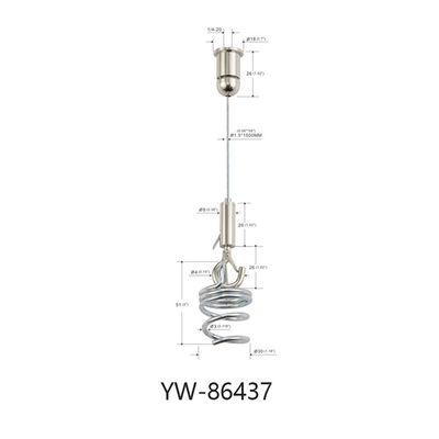 Ejecución fácil Kit Spiral Corkscrew Anchor YW86437 del alambre del panel acústico de la instalación