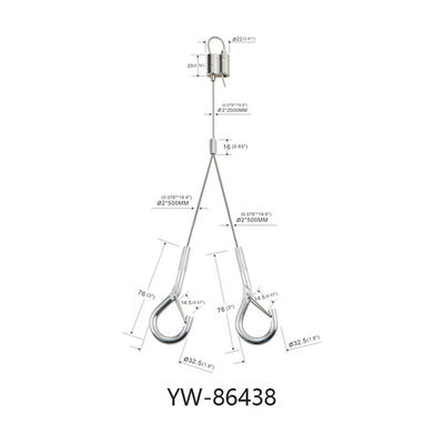 Ejecución fácil Kit Spiral Corkscrew Anchor YW86437 del alambre del panel acústico de la instalación