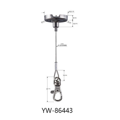 Ejecución fácil Kit Spiral Corkscrew Anchor YW86437 del alambre del panel acústico de la instalación