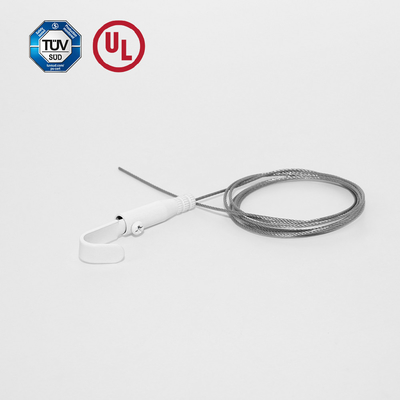 Agarrador de cable de gancho con pintura blanca accesorio de encendido con tapa de seguridad